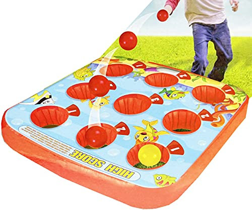 HTUK® Inflatable Target Ball Game For Children Party Outdoor Summer Games 2 In 1 Games Inflatables Garden Toys Game For Boys And Girls