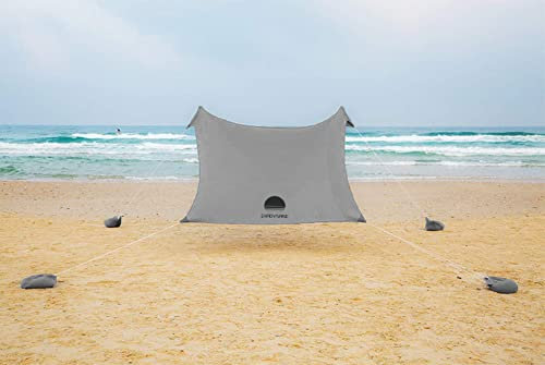 SHADYSAND - Großes Strandzelt für die Familie, UV-Schutz (UPF 50+) für bis zu 5 Personen, kompakt, leicht und praktisch. Strandhütte, Sonnenschutz für Babys, Kinder und Erwachsene