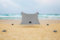 SHADYSAND - Grande tenda da spiaggia familiare anti UV (UPF 50+) fino a 5 persone, compatta leggera e pratica. Rifugio da spiaggia, riparo da sole per neonati, bambini e adulti. Entra in Una Valigia a