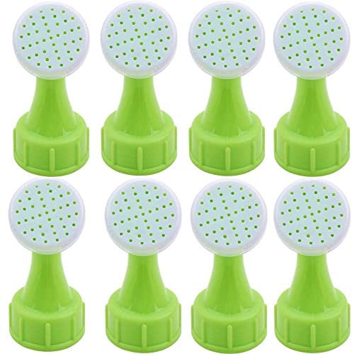 8Pcs Green Bottle Top Watering Sprinkler Heads for Plants, Flowers, Lawn, Vegetables - Lightweight PVC Garden Watering Nozzle for Bottles, Indoor & Outdoor Use