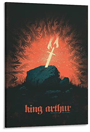 Vintage-Poster King Arthur Legend Of The Sword Kunstwerk Poster Dekorative Malerei Leinwand Wandkunst Wohnzimmer Poster Schlafzimmer Gemälde 30 x 45 cm