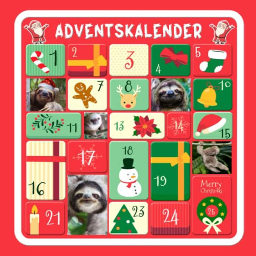 Chillende Faultiere Adventskalender: Die perfekte Geschenkidee Adventskalender mit Faultiere und 25 Denksportaufgabe für kinder...