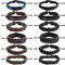 Yolev 12 Stück Lederarmband Herren Schmuck Geflochtene Armband Herren Damen Crossover Charm Schwarz Braun Breites Armbänder Geflochtene Lederarmbänder Wickelarmband Elastisch Einstellbare Länge