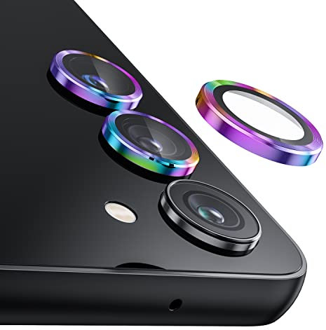 WSKEN for Samsung Galaxy S23 /S23 Plus Camera Lens Protector,[Night Shooting Mode] Scratch Resistant HD Tempered Metal Glass Camera Screen Protector Cover Film Accessories