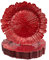 MAONAME Red Charger Plates Set of 12, Reef Plate Chargers for Dinner Plates, Plastic Decorative Plates for Table Setting