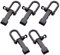 WANGCL Lot de 10 fermoirs paracorde en forme de D pour bracelets de survie en plein air - Noir