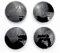 Pack of 4 Hub Caps für Mitsubishi ASX Outlander Phev Eclipse 60mm, Car Wheel Centre Caps Alloy Wheel Rim Caps Hub Cap für Wheel Caps, Car Decoration Badge Accessories