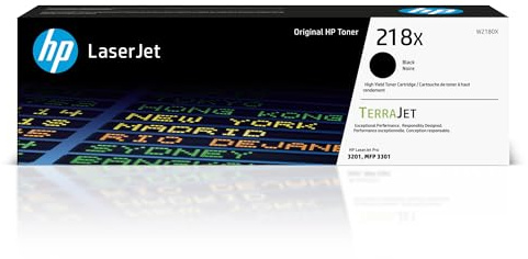 HP 218X Black High-Yield Toner Cartridge | Works with Color LaserJet Pro 3201, MFP 3301 Series | W2180X
