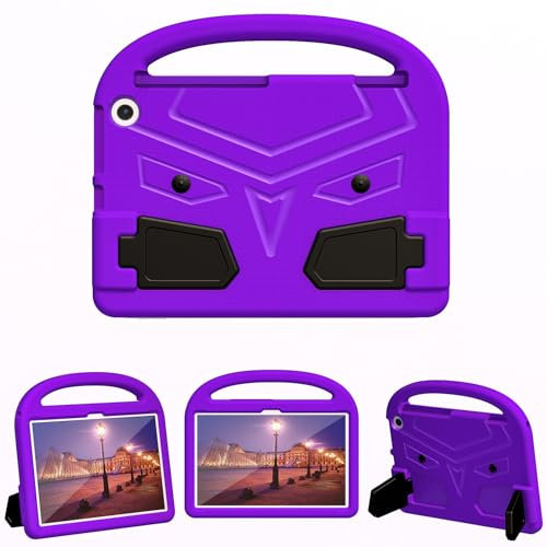 BARALARIQIU Funda protectora para tablet Amazon Kindle Fire HD Max 11 2023, a prueba de golpes, suave, de cuerpo completo, ligera, con asa, función atril, color morado