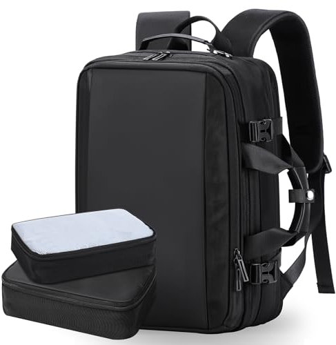 HOMIEE Travel Backpack Mens, 24L-30L 3 in 1 Expandable Laptop Backpack 15.6 inch Travel Rucksack Cabin Size, Briefcase Backpack Carry on Sling Bag Shoulder Bag for Commuting,Business Trips,Work