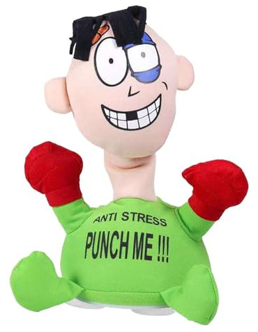 23cm Punc H Me Puppe, Entspannendes Scream Puppenspielzeug, Scream Plush Doll, Schlag Mich Schreiende Puppe, Anti Stress Pun Ch Me, Stressabbau Für Erwachsene, Lustige Zappelpuppe, Weiches