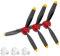 NQEUEPN 3 Sätze RC Flugzeug Propeller 3 Blätter, Spielzeugpropeller-Flugzeugteil Ferngesteuerter Flugzeugpropeller Ersatz Kompatibel mit P40-Kampfflugzeug 761-13 Funkgesteuertes Flugzeug mit Adaptern