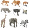 BRISKORE 9 Stück Safari Tiere Figur Spielzeug,Mini Waldtier Spielzeug,Zoo Spielzeug,Bauernhof Tiere Spielzeug tierfiguren Set,Tiere Figuren,Tiere Spielzeug,Safari Animal Toys Figuren für Kinder