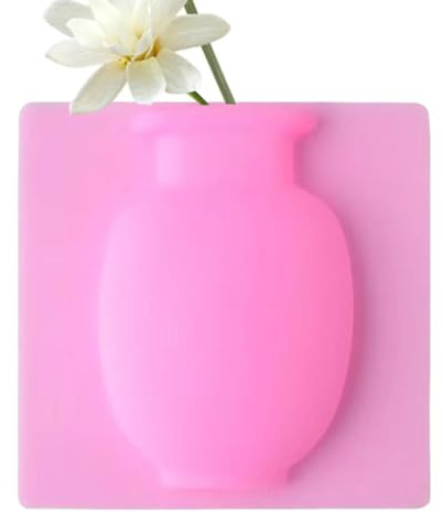 Silikon Vase Zum Kleben - Magic Silikon Vase - Silikon Vase Zum Kleben - Selbstklebende Wandmontage Blumenvase | Für Kühlschrank, Wohnzimmer, Schlafzimmer, Büro, Heimdekoration