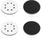 4 Stk Schleiftellerschoner, Softauflage 8 Loch aus Schaum Schlagfest Schwamm Interface Pad Ersatzkissen Pad für Polierteller Schleifpapier Exzenterschleifer 125mm Klett