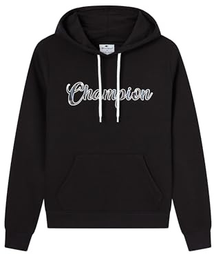 Champion Damen Legacy Hoodie, Schwarz, L