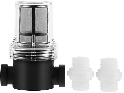 Uonlytech Filtre à Eau Ligne Pouce Avec Maille Fine Inox Protection Pompe Et Purification Domestique Filtre Silt Transparent Pour Entretien Facile