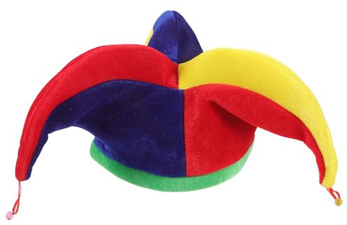 ibasenice Lustiger Mehrfarbiger Kostüm-Clown-Mardi-Gras-Hut
