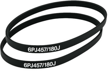 Courroies Haute Résistance 6PJ457/180J pour Bineuse, Motoculteur Compatible avec GardenStar et GO/on, Lot de 2
