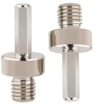 Secwell 2 Stück M14 Gewindeadapter 3/8 Sechskantschaft Adapter für Diamant Bohrkrone, Elektrischer Bohrhammer
