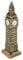 DSstyles Big Ben Tower Modell Elizabeth Tower Metallische Statue Big Ben Figurine für Souvenirs - 18cm