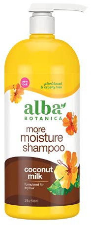 Alba Botanica Hawaiian Shampoo, Coconut Milk, 32 Ounce