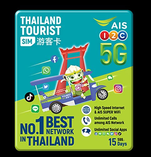 Thailand SIM Karte unbegrenztes Datenvolumen für 10 Tage