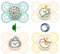 MAM Perfect Day & Perfect Night Schnuller 0-6 Soft Colours // 4er Set // inkl. 4 Sterilisiertrasportboxen