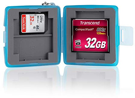 Ares Foto® Memory Card Case for 4x SD Cards and 2x Compact Flash (CF) Cards