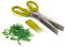 BYTAN Ciseaux à Herbes Ciseaux 5 Lames Ciseau Multilames Ciseaux Herbes Fines Aromatiques Cuisine Inox avec Étui Peigne de Nettoyage pour Persil Ciboulette Thym Basilic (Vert)