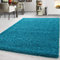 Teppium Moderner Hochflor Teppich Wohnzimmer 300x400 cm Türkis - Shaggy Flauschiger Teppich, Extra Weich, Pflegeleicht und Einfarbig - für Schlafzimmer, Küche und Esszimmer