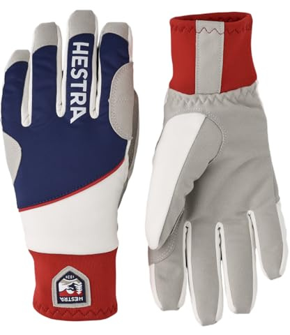Hestra Comfort Tracker 5-Finger Glove, Cross-Country Windproof Insulated Ski Touring Glove - Navy/Offwhite - 10