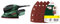 Bosch PSM 100 A Levigatrice multiuso Nero, Verde, Rosso 100 W + Set di Fogli Abrasivi per Levigatrice Palmare