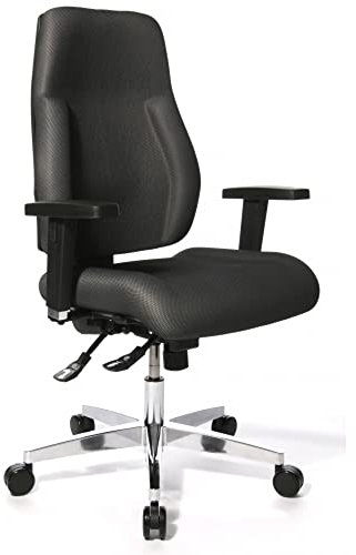 TOPSTAR PI99GBD3 Bürodrehstuhl P91 inklusive Armlehne AL.G3, Bezug grau