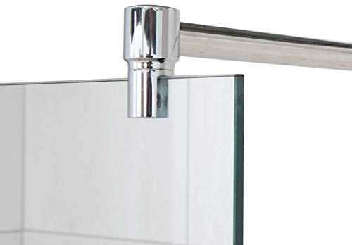 Stabilisierungsstange für Duschen, Stabilisator Duschwand, Stabilisationsstange Glas-Wand (150cm, Chrom)