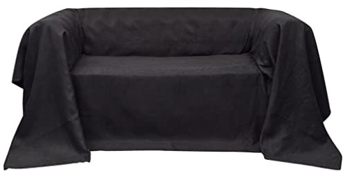vidaXL Tagesdecke Anthrazit 270x350cm Sofaüberwurf Plaid Couch Sofa Decke