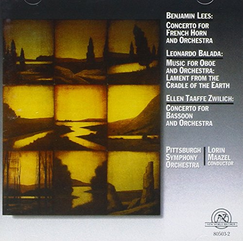 Lees: Concerto for French Horn & Orchestra; Balada: Music for Oboe & Orchestra; Zwilich: Concerto for Bassoon & Orchestra