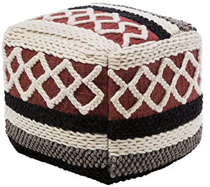 Beliani Pouf Sitzpouf Ottomane bunt Boho Sagar