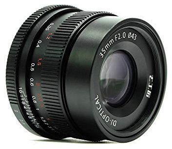 7artisans 35mm f2.0 Prime Lens to All Single Series for Sony E-Mount Cameras A7 A7II A7R A7RII A7S A6500 A9 A7M3 (Black)