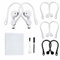 3 Pairs AirPods Accessories Ear Hooks Cover, Professional Anti-Slip Silicone Earbuds Tips Hook Compatible with Apple Airpods 1 & 2 (2Pairs White +1pair Black)