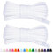 Stepace 2 Paia di Lacci Arrotondati da 60cm per Sneakers, Lunghezza 200cm 18 Colori, Lacci per Scarpe Bianco 140cm