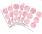 Wandsticker für Kinderzimmer, 6 cm, mit Tupfenmuster, Pink Rosa mit 36 Punkten