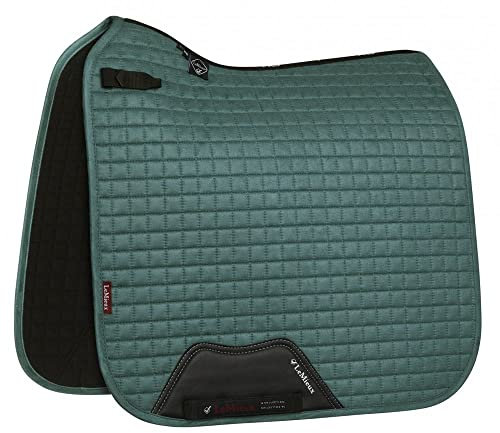 LeMieux Allzweck-Schabracke aus Wildleder, quadratisch, englische Schabracken für Pferde, Reitausrüstung und Zubehör (Salbei – klein/mittel)