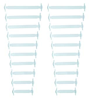 Kaps Set di Lacci Senza Nodo in Silicone per Scarpe, Lacci per Scarpe in Diversi Colori, Set da 20 Lacci per Scarpe Sneakers e Trainers per Bambini e Adulti