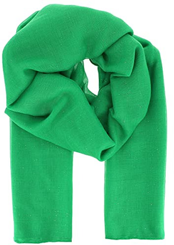 moonbow Foulard Femme Paillettes 100% Viscose - Grand Foulard Long et Rectangulaire 180cm x 90cm - Foulard Original Chic Coloré et Pailleté Moderne et Tendance - Etole pour Mariage (Vert)