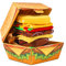 Funny Burger Socks Box for Men Women Teenage Boys - Funny Gifts Novelty Fun Funky Food Cool Crazy Silly Multipack Odd Socks Birthday Gifts Christmas Stocking Stuffers(2 pairs)