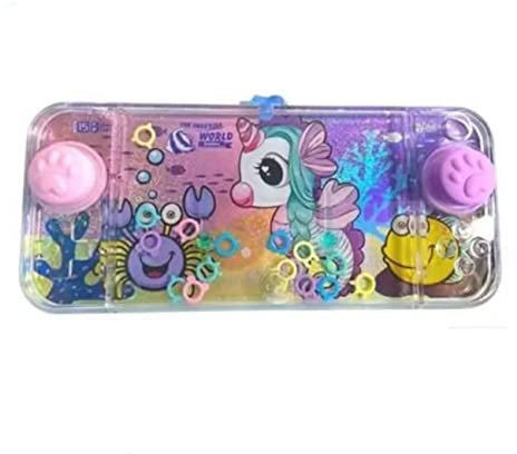 Mini-Wasserspiele, Wasserspiele, Ringe für Mädchen und Jungen, für Reisen, Aguaplay Water Geme, Aqua Play (Einhorn)