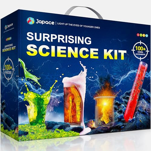Japace 100+ Experiments Science Kit for Kids, Chemistry and Physics Set