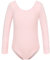 HIPPOSEUS Girls' Team Basic Long Sleeve Leotard for Ballet Dance Gymnastics Toddler Bodysuit Dancewear, AM0019-Pink, 6-8 Years