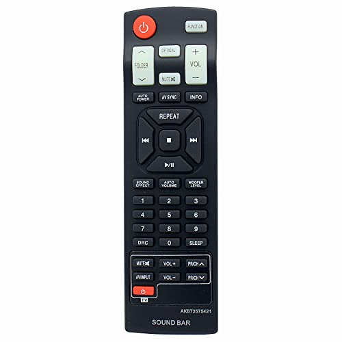 AKB73575421 Télécommande de rechange pour barre de son LG B3510A LSB316 NB3531A NB4532B NB4530A NB4540 NB4542 NB4543 NB5540A NBN36 NB3730A S33A1-D NB24300A A S33AA. 2-D NB2520A NB2430